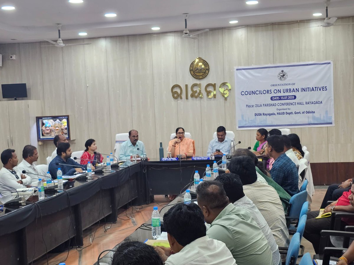 The Orientation programme of Elected representatives of the ULBs on all urban initiatives was conducted today in the presence of Collector, PD DUDA, all EOs, Chairpersons, Vice Chairpersons, Councilors, ULB/PHED and DUDA officials.