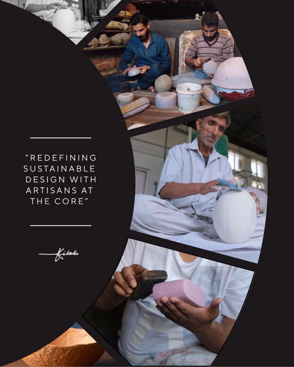 studiokilab's tweet photo. "Redefining sustainable design with artisans at the core." This isn't just our motto at Studio Kilab, it's our promise to you. 

Studio Kilab bridges global demand with the exquisite craftsmanship of Kashmir. 

Let's create something extraordinary, ethically. https://t.co/AXtwgaoiaE