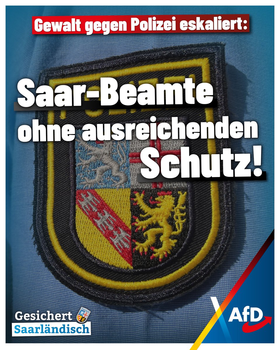 Mehr als 46.000 Angriffe auf Polizeibeamte im Jahr 2023 – ein neuer Negativrekord! Die Gewalt gegen unsere Einsatzkräfte nimmt dramatisch zu, besonders durch Messerangriffe. Allein im Saarland wurden dieses Jahr bereits 319 Messer-Vorfälle registriert – fast doppelt so viele wie