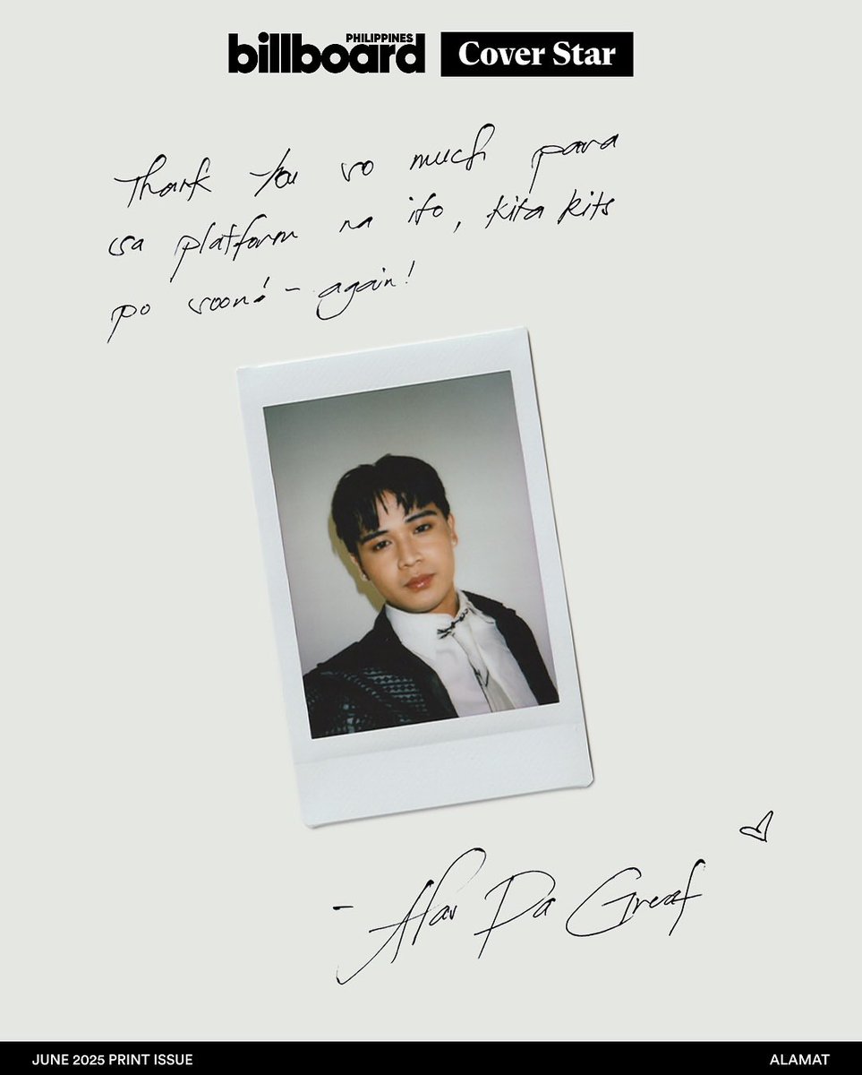 arlas_safeplace's tweet photo. [ARTICLE📰]

From blurry fancams to crisp magazine covers, we stayed. And they remembered. Through handwritten love, #ALAMAT says thank you—not just for support, but for believing. 🤍💙

#ARLAS #ARLASTHINGS https://t.co/GdQ8Ty6arO