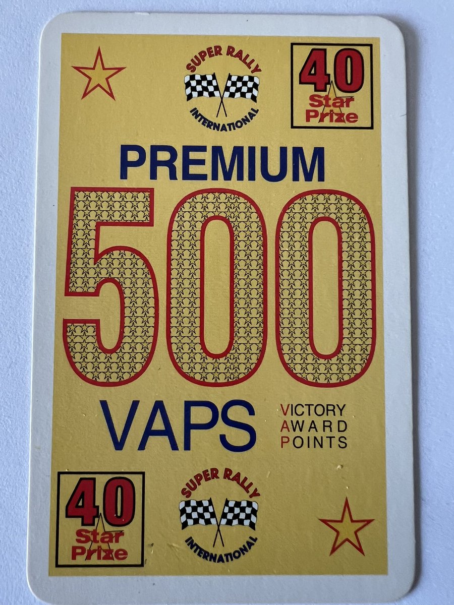 THE GREAT STAR PRIZE JACK 2000 POINTS GAME 

#VapPlayingCards #Since1990s #PlayToday #PlayTogether 

#STARPRIZE #Jack2000 #Points #PLAYINGCARDS #VAPS

ebay.co.uk/itm/2857953444…

#NumbersPlayingCards #PointsPlayingCards 
#Members #Clubs
#Players #Champions #Referees #Sponsors