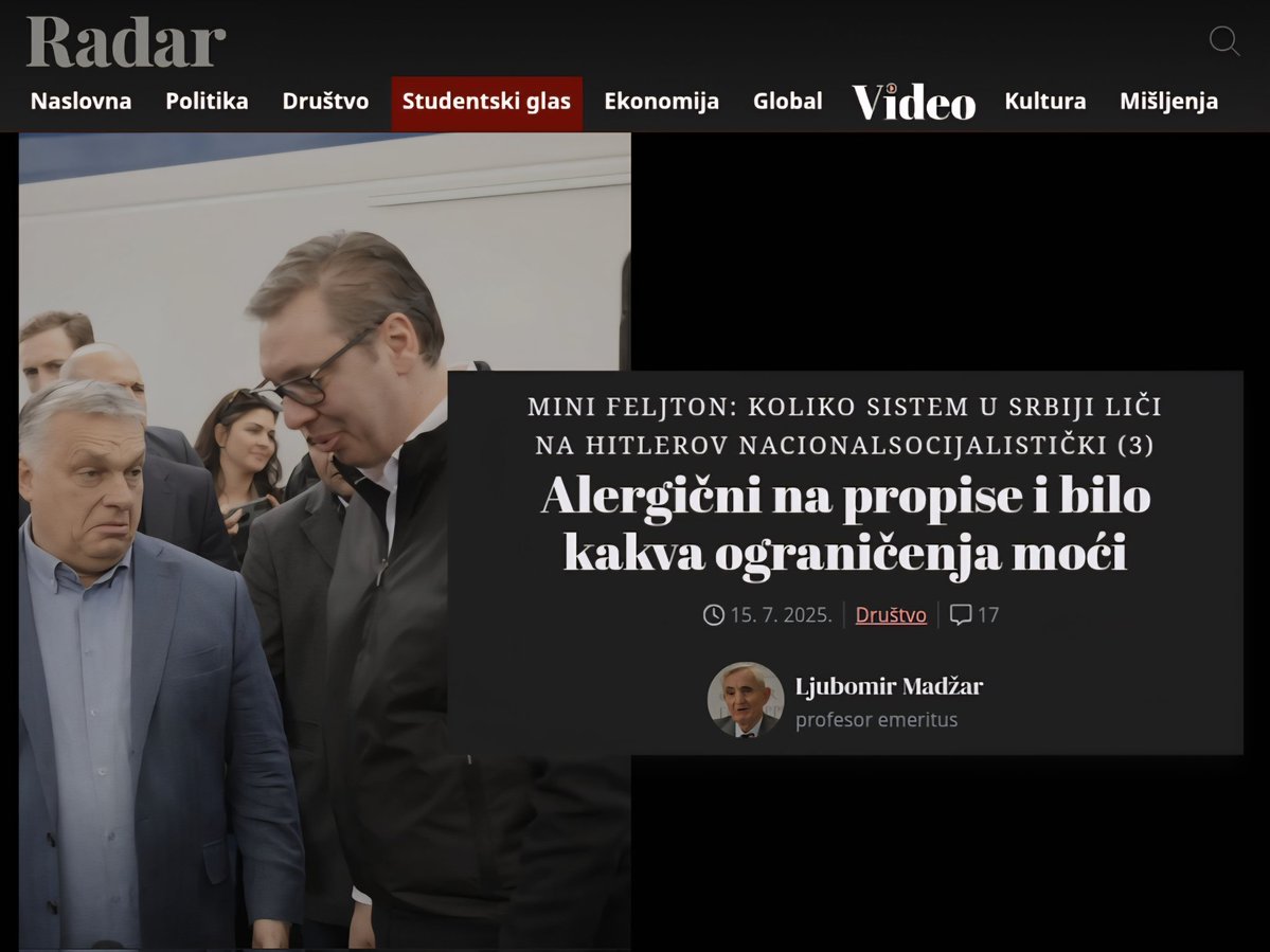 nstarovic's tweet image. Још један јефтин покушај дискредитације председника Србије Александра Вучића кроз неукусно и неосновано поређење са Хитлером. Овакав приступ је не само интелектуално јадан, већ и крајње морално проблематичан, а свакако далеко више говори о очају Драгана Шолака, него ли о…