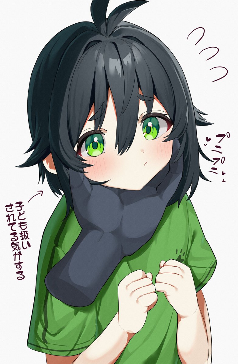 REGGAE_INU's tweet image. 少年のぷにぷにほっぺ…🥰