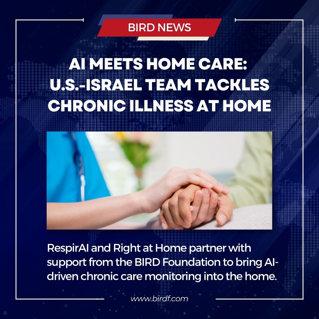 BIRD Foundation (@birdfoundation1) on Twitter photo From a lab in Omaha to homes across the globe: BIRD grantees 🇮🇱 #RespirAI and 🇺🇸 <a href="/rightathomeUS/">rightathomeUS</a> are partnering to bring AI-powered COPD monitoring into everyday care.
A U.S.-Israel collaboration rooted in research and real-world impact.
🔗 prweb.com/releases/respi… From a lab in Omaha to homes across the globe: BIRD grantees 🇮🇱 #RespirAI and 🇺🇸 <a href="/rightathomeUS/">rightathomeUS</a> are partnering to bring AI-powered COPD monitoring into everyday care.
A U.S.-Israel collaboration rooted in research and real-world impact.
🔗 prweb.com/releases/respi…