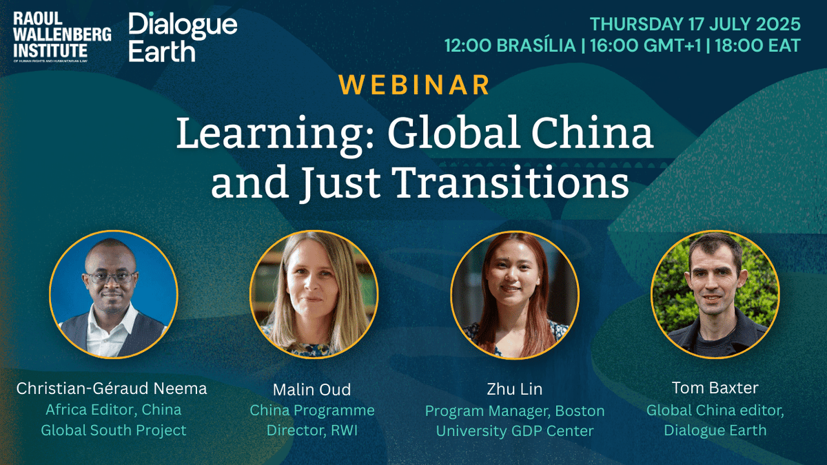 DialogueEarth_'s tweet image. What can we learn from China's transformative environmental journey? Join Dialogue Earth and @rwallenberginst this Thursday for a webinar on the importance of nuanced perspectives on China for Global South policymakers: loom.ly/4_cT9-g