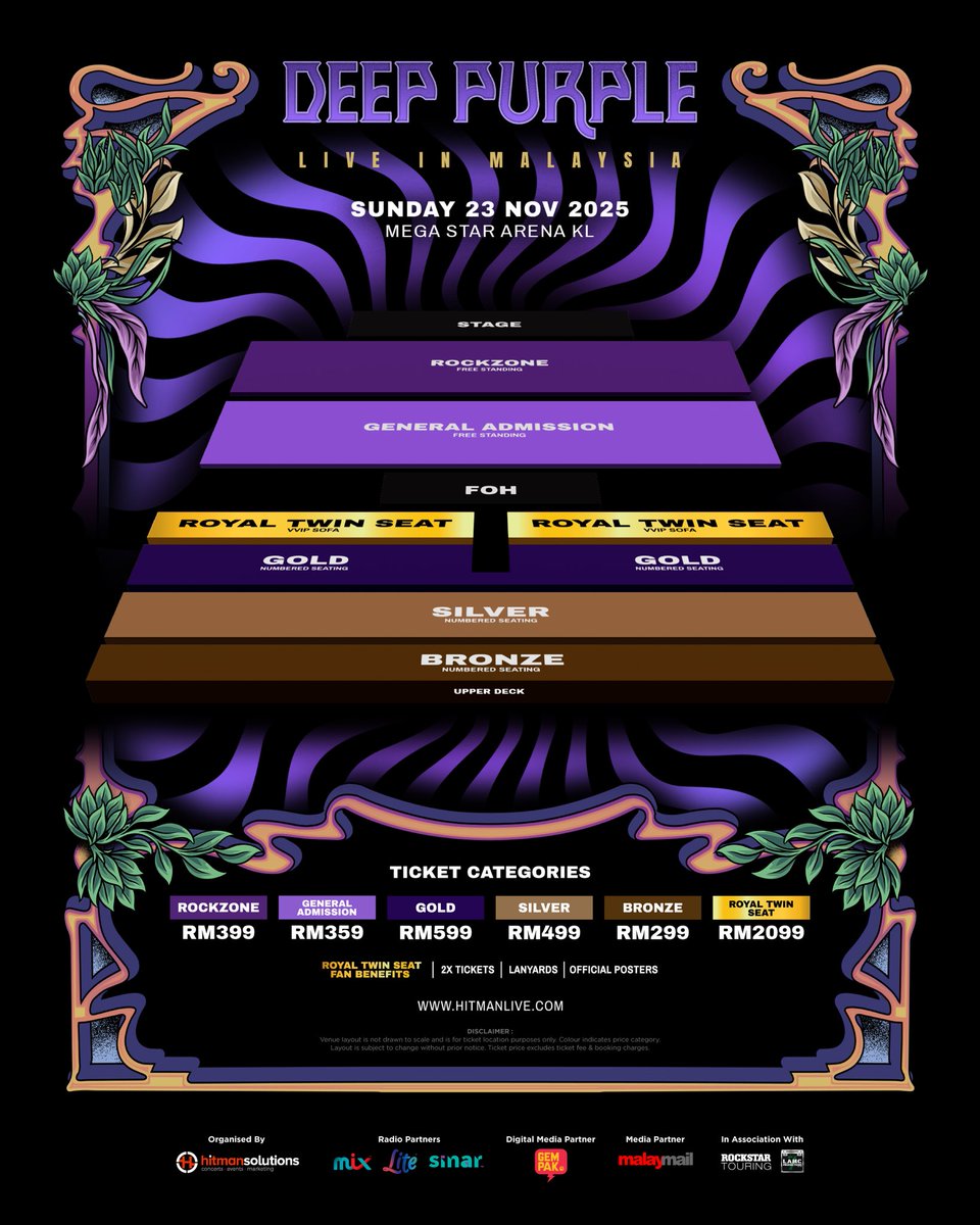 _DeepPurple's tweet image. One night. One city
Deep Purple are coming back to Malaysia, the first time in over a decade. Are you ready for us?
📍 Mega Star Arena KL
📅 23 November 2025
🎟 Tickets drop 30 July 2025.
hitmanlive.com
//DP WebCrew
#DeepPurpleLiveinMY #DeepPurpleLiveinKL