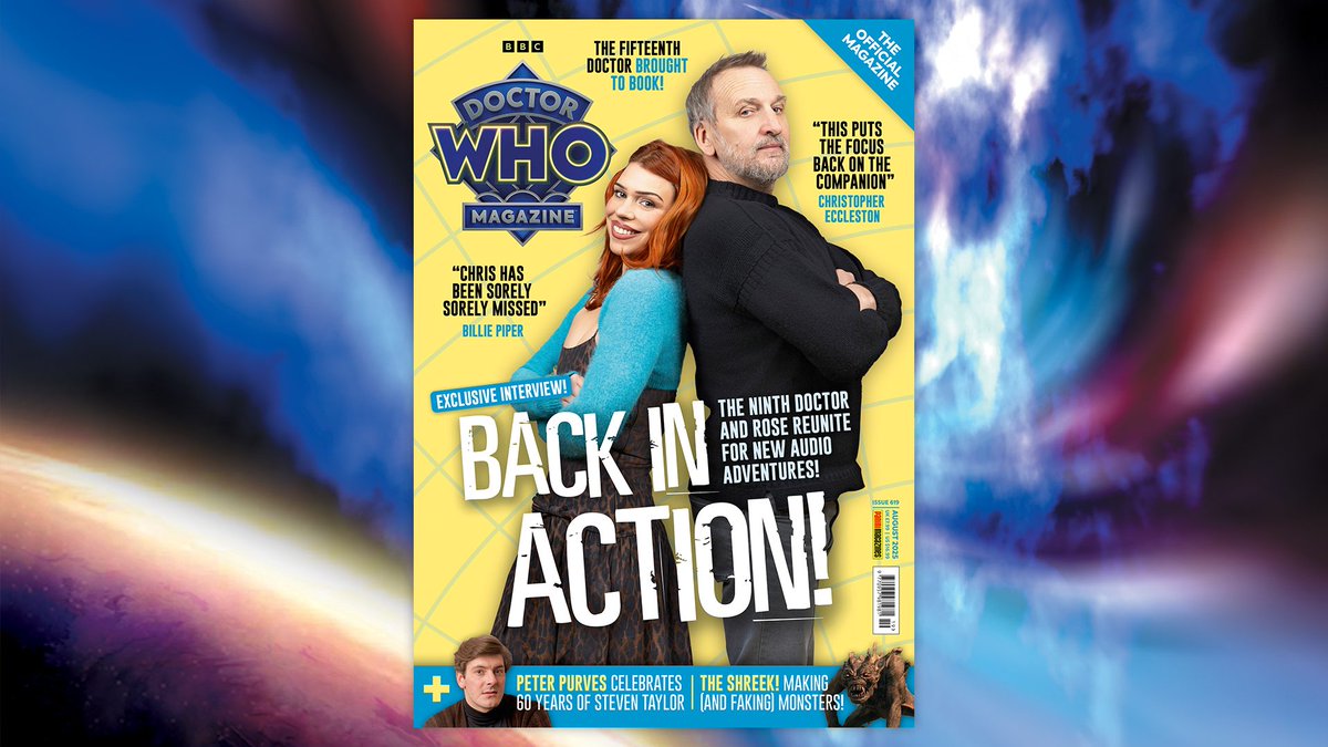 bbcdoctorwho's tweet image. The Doctor and Rose... reunited again 🌹
Read about Christopher Eccleston and Billie Piper's return on audio in this month's #DoctorWho Magazine - Subscribe and get each issue delivered direct to your door ➡️ bbc.in/DWMSub