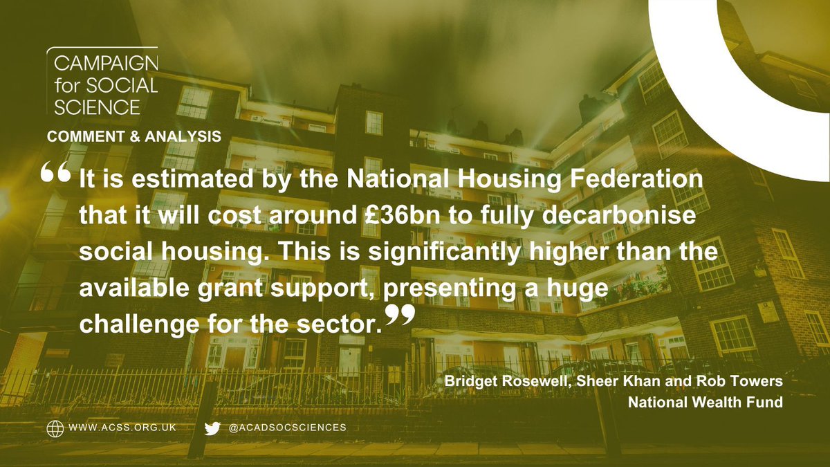 CfSocialScience's tweet image. In this blog✍️for our Good Growth Hub, the team from the National Wealth Fund demonstrates how retrofitting social housing to improve energy efficiency will positively impact on health & productivity, & boost economic growth in the UK. Read now➡️ acss.org.uk/growth-begins-…