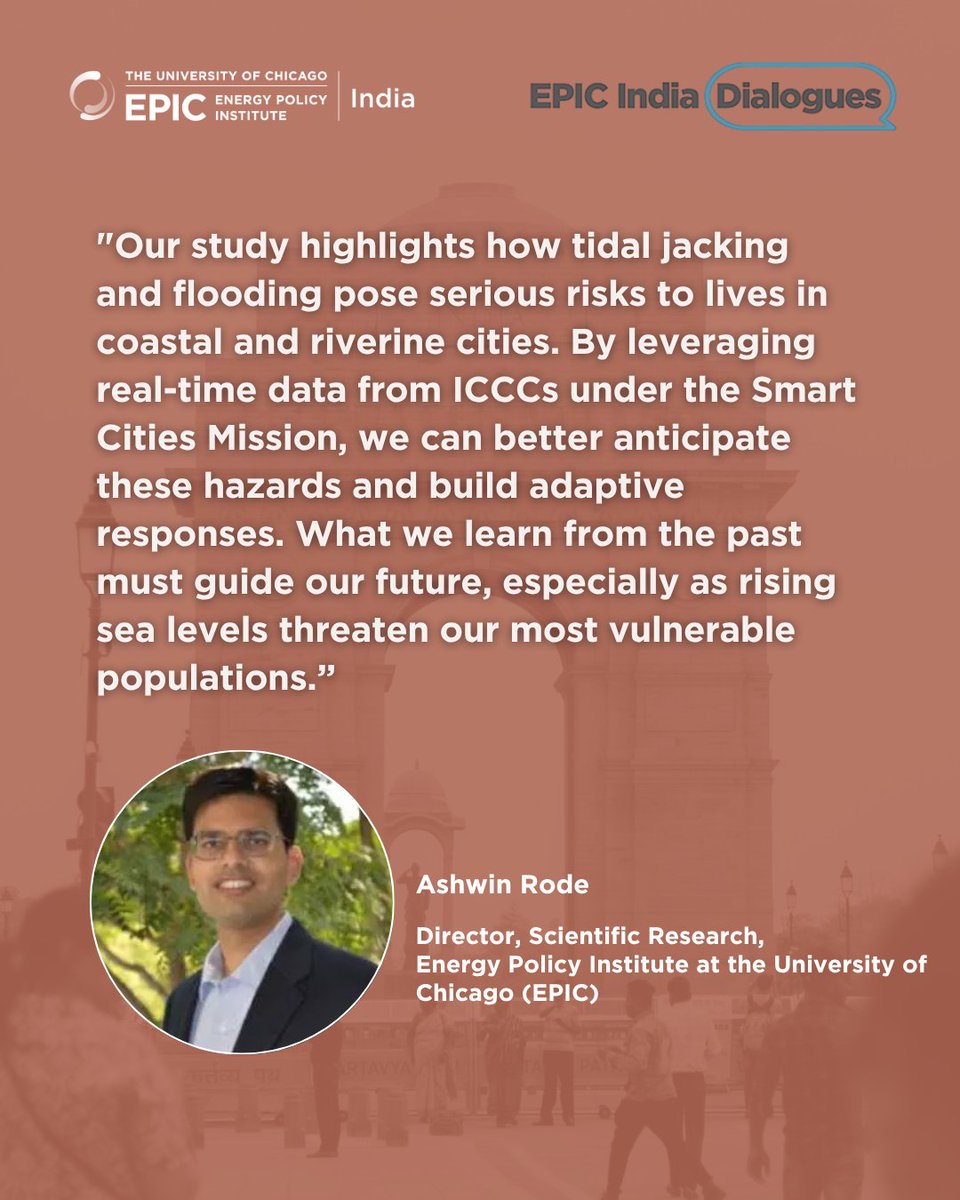 Tidal jacking and urban flooding are no longer future threats; they are today’s reality.
At the #EPICIndiaDialogue, experts are discussing how rising sea levels and erratic rainfall are increasing mortality risks in India’s megacities, and how data-driven solutions can help.