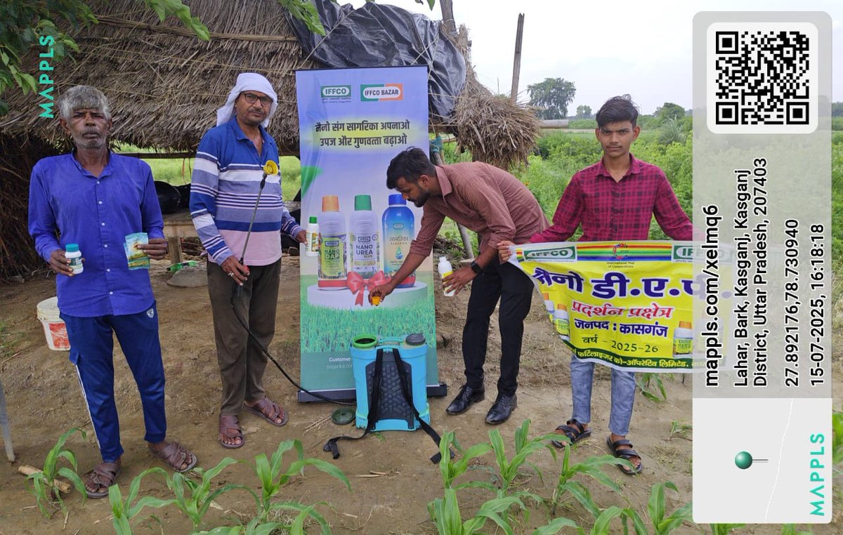 IFFCO UP (@iffco_up) on Twitter photo рдиреИрдиреЛ рдбреАрдПрдкреА, рдиреИрдиреЛрдВ рдпреВрд░рд┐рдпрд╛ рдкреНрд▓рд╕, рд╕рд╛рдЧрд░рд┐рдХрд╛ рдЖрдзрд╛рд░рд┐рдд рдкреНрд░рдХреНрд╖реЗрддреНрд░ рдкреНрд░рджрд░реНрд╢рди
рдХрд┐рд╕рд╛рди - рдЖрд░ рдХреЗ рд╕рдХреНрд╕реЗрдирд╛
рдЧрд╛рдВрд╡ - рддреБрд▓рд╕реАрдирдЧрд░ рдмрджрд░рд┐рдпрд╛
рдмреНрд▓реЙрдХ - рд╕реЛрд░реЛрдВ
рдЬрд┐рд▓рд╛ - рдХрд╛рд╕рдЧрдВрдЬ
рдлрд╕рд▓ - рдордХреНрдХрд╛
рдкреНрд░рдЬрд╛рддрд┐ - PAC 741
рдкреНрд░рджрд░реНрд╢рди рдХреНрд╖реЗрддреНрд░ тАУ1 рдмреАрдШрд╛
рд░реЛрдкрд╛рдИ - 12/06/2025
рд╕рдВрдкрд░реНрдХ рд╕реВрддреНрд░ - 9411418506 <a href="/drusawasthi/">Dr. U S Awasthi</a> рдиреИрдиреЛ рдбреАрдПрдкреА, рдиреИрдиреЛрдВ рдпреВрд░рд┐рдпрд╛ рдкреНрд▓рд╕, рд╕рд╛рдЧрд░рд┐рдХрд╛ рдЖрдзрд╛рд░рд┐рдд рдкреНрд░рдХреНрд╖реЗрддреНрд░ рдкреНрд░рджрд░реНрд╢рди
рдХрд┐рд╕рд╛рди - рдЖрд░ рдХреЗ рд╕рдХреНрд╕реЗрдирд╛
рдЧрд╛рдВрд╡ - рддреБрд▓рд╕реАрдирдЧрд░ рдмрджрд░рд┐рдпрд╛
рдмреНрд▓реЙрдХ - рд╕реЛрд░реЛрдВ
рдЬрд┐рд▓рд╛ - рдХрд╛рд╕рдЧрдВрдЬ
рдлрд╕рд▓ - рдордХреНрдХрд╛
рдкреНрд░рдЬрд╛рддрд┐ - PAC 741
рдкреНрд░рджрд░реНрд╢рди рдХреНрд╖реЗрддреНрд░ тАУ1 рдмреАрдШрд╛
рд░реЛрдкрд╛рдИ - 12/06/2025
рд╕рдВрдкрд░реНрдХ рд╕реВрддреНрд░ - 9411418506 <a href="/drusawasthi/">Dr. U S Awasthi</a>