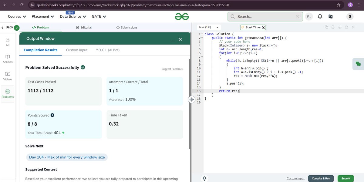 ShubhamShr98222's tweet image. #DAY103 #160DaysOfCode #160DaysGFG #GeeksForGeeks #CodingChallenge #DSA #LearnToCode