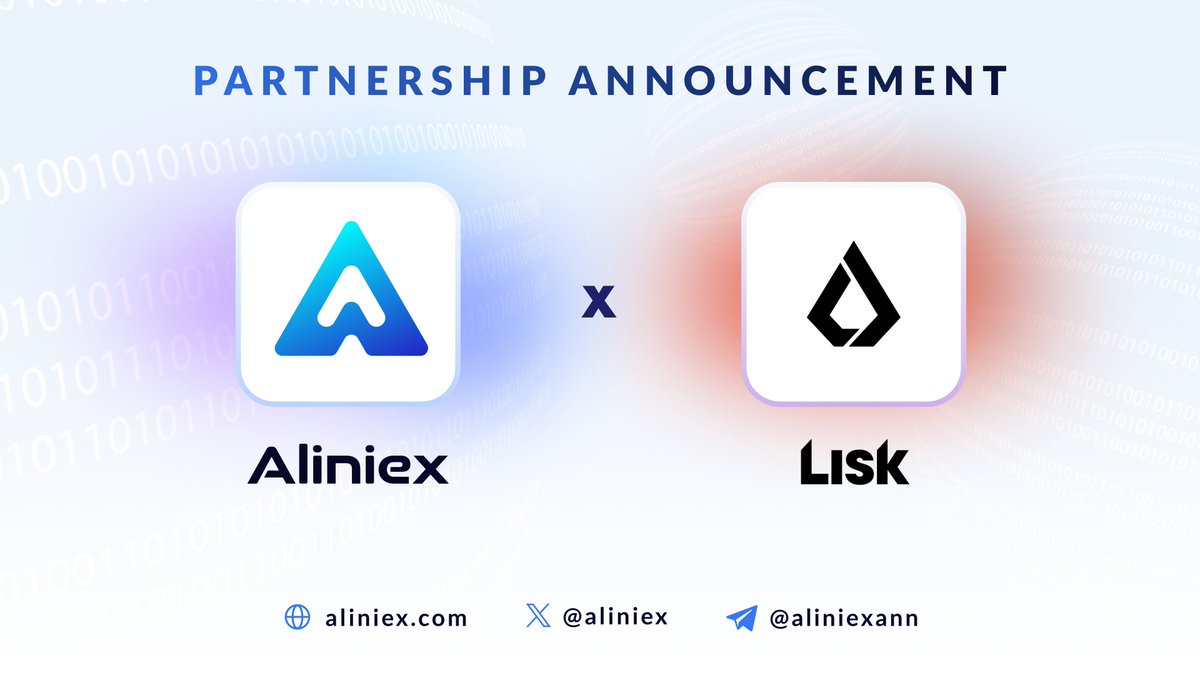 🤝Aliniex x Lisk – Strategic Partnership to Drive Real-World Crypto Adoption

We’re proud to announce a strategic collaboration between <a href="/Aliniex/">Aliniex.com</a>  and <a href="/LiskHQ/">Lisk</a>  to accelerate real-world use cases for the LSK token and empower the Web3 ecosystem across Southeast Asia.

🔗 Lisk