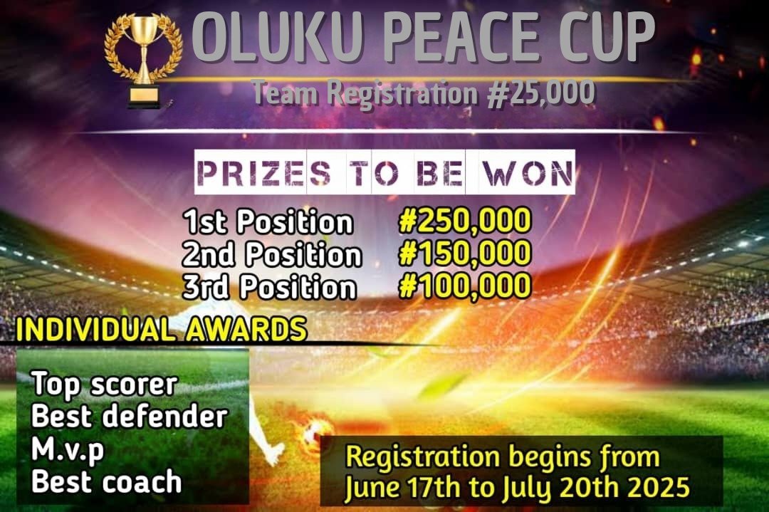 BREED_FC_'s tweet photo. 🚨OFFICIAL ANNOUNCEMENT🚨

We’re proud to announce that @BREED_FC_ will be competing in the prestigious OLUKU PEACE CUP 2025! 🏆⚽

We’re coming with fire, focus &amp; full squad energy.  
Benin, get ready ,it’s more than a game. 🔥

#BreedFC #OlukuPeaceCup2025 #FootballLives https://t.co/IBeq3NLZfV