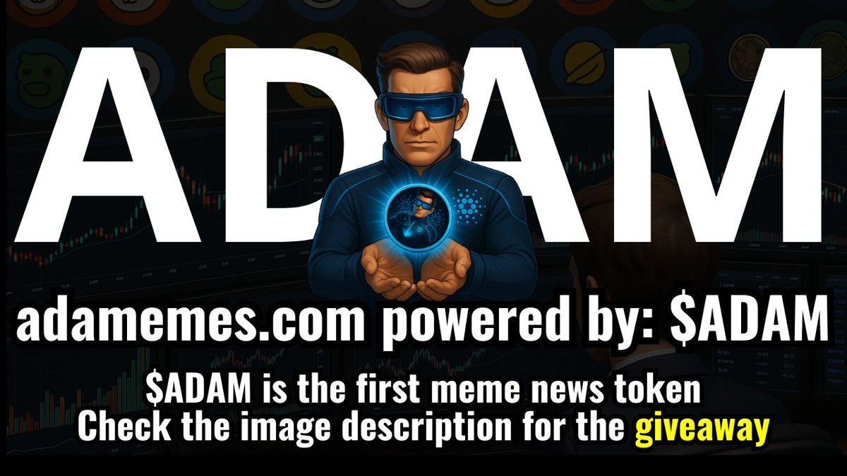 Harsh Singh | $METERA $WLK (@nftsanatan) on Twitter photo #Giveaway
We’re rewarding 2 lucky winners with 50 $ADA each in $ADAM tokens.
To enter 🔽:
✅: Follow both accounts <a href="/adamemescom/">ADAMEMES COM • $ADAM</a> and <a href="/wearelongonsong/">$SONG • SongMarketCap.com</a>
✅: Tag a friend in the comments who will also win 50 $ADA with you
✅: Both you and your tagged friend must follow the #Giveaway
We’re rewarding 2 lucky winners with 50 $ADA each in $ADAM tokens.
To enter 🔽:
✅: Follow both accounts <a href="/adamemescom/">ADAMEMES COM • $ADAM</a> and <a href="/wearelongonsong/">$SONG • SongMarketCap.com</a>
✅: Tag a friend in the comments who will also win 50 $ADA with you
✅: Both you and your tagged friend must follow the