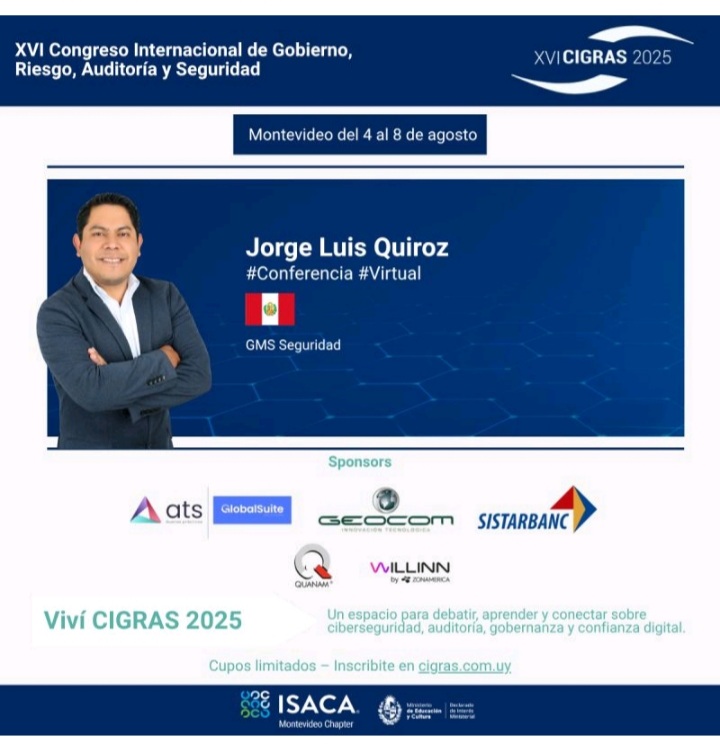 📣 #CIGRAS 2025!!   

🎤 #Conferencia #Virtual

"Assessment de Ciberseguridad OT con ISA 62443: del estándar a la red"

📌  Miércoles 6 de agosto, 11:40 hs UY 

👉Inscríbete ahora en: lnkd.in/dnHTACpr