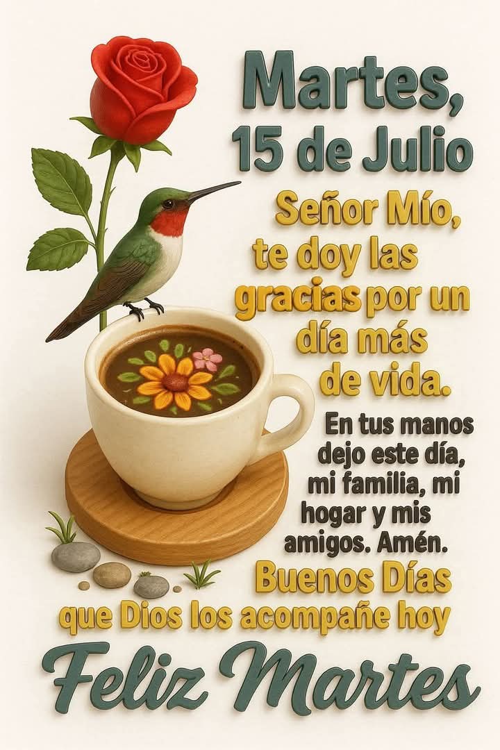 MARTES  2O25...SEGUNDO DÍA DE LA SEMANA 🙏🙏🙏