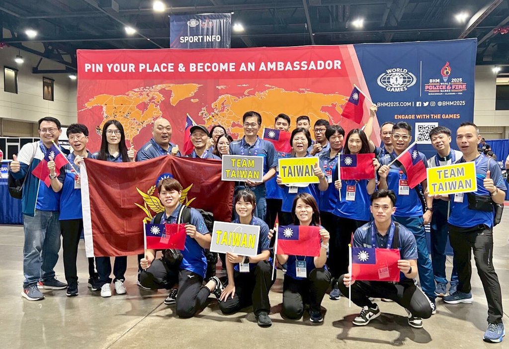 TWIndia2's tweet image. Team #Taiwan shines at the 2025 World Police & Fire Games in Alabama 🇺🇸 — their best performance ever! 🥇74 gold, 🥈42 silver, 🥉48 bronze. Heroes on duty & champions on the field! #Proud #TaiwanHeroes #WPFG2025