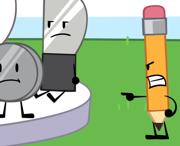 raspmary_'s tweet image. hey did you know i'm part of the OSC
anyway anyone else think it'd be funny if one zapped pencil into the inanimate insanity universe
#bfdi #inanimateinsanity #tpot19 #II4