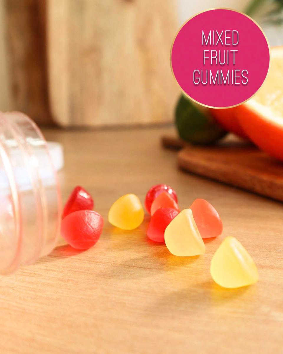 OrchardWorld_'s tweet image. 1/3 OrchardWorld Mixed Fruit Gummies, the perfect summer holiday snack ☀️
Prep Time- 30 mins
Chill Time- 4 hours
Serves – 40 gummies
Ingredients:
3 tbsp powdered gelatine
2 tbsp water
Juice of
1 x OrchardWorld Orange
1 x OrchardWorld Lemon
1 x OrchardWorld Lime
2 tbsp…