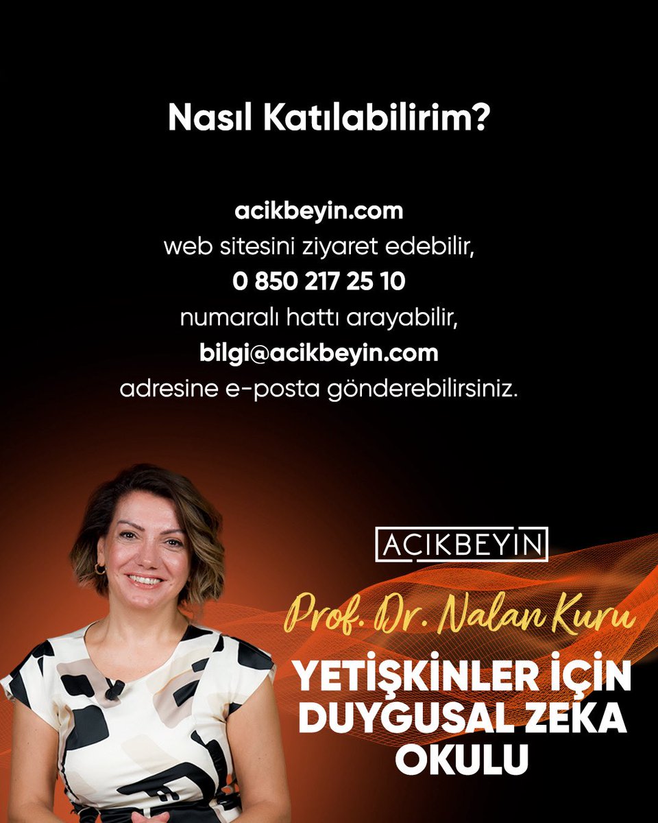 AcikBeyinEgitim's tweet image. Yetişkinler için Duygusal Zeka Okulu – 08.09.25
Detaylı bilgi ve kayıt:
acikbeyin.com/egitim/yetiski…