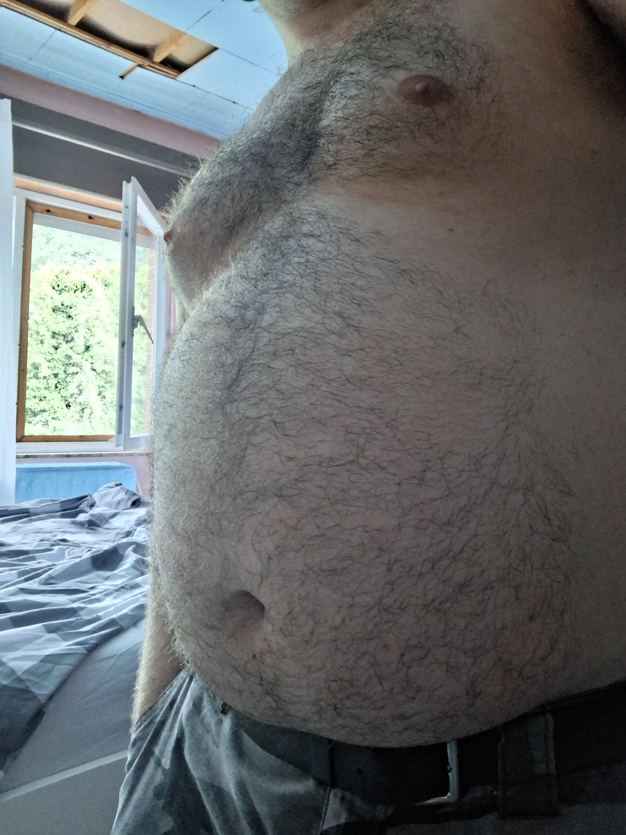 Large fuzzy doggo for #TummyTuesday 🐶✨