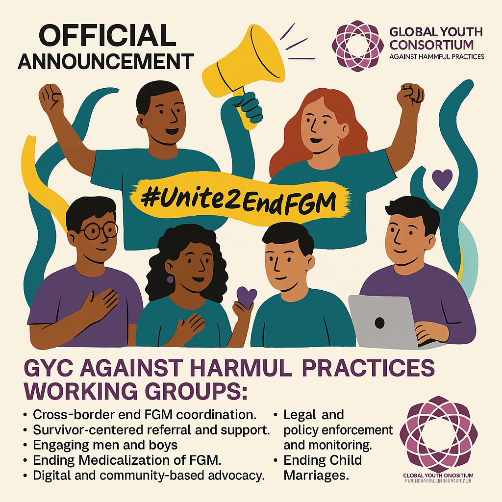 🚨 Official Announcement 🚨

With over 1,200+ youth applicants, we are excited to officially unveil the <a href="/fgm_global/">GlobalFGM</a> Youth-Led Working Groups 🙌

Together, we are driving joint action to #endharmful practices across the region one voice, one solution, one future at a time.