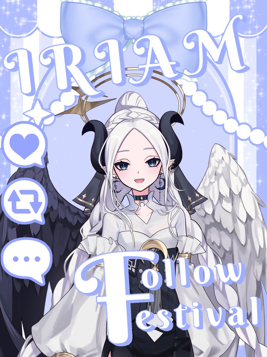 #IRIAMメンテ中のフォロー祭り

 #cozoru 所属♪♪
甘いものが大好きな天使と悪魔のハーフだよ(*˙˘˙*)❥❥

♡ 歌枠，雑談枠，セリフ枠etc...
♡癒されボイス🍀.⋆
♡おっとりとした天然キャラ໒꒱· ﾟ

🤍♻️+👤 全巡回🌀

ぜひ配信で遊びに来てね♪̊̈♪̆̈
🔗はプロフィールに貼ってます🍀*゜