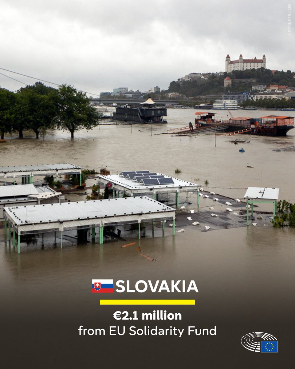 EPinIreland's tweet image. Last week, MEPs voted to provide financial help to deal with the consequences of severe flooding in 🇵🇱, 🇨🇿, 🇦🇹, 🇸🇰, 🇧🇦 & 🇲🇩.
Assistance will be used for infrastructure repair, temporary accommodation, protecting cultural heritage sites, and clean-up.
europa.eu/!vRp7rC