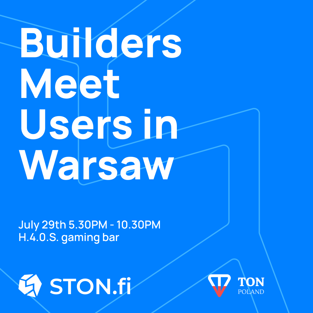 Abdulsaboh's tweet photo. Builders Meet Users: https://t.co/B7xo5z4Rni &amp; TON Poland is landing in Warsaw!

📍 July 29, 5:30–10:30 PM
Meet our team — Ethan Clime (Head of DevRel &amp; Grant Fund) and Dawid Urbas (DevRel Manager) — and connect with builders &amp; DeFi users shaping TON.

👉 https://t.co/GaZEYam06r https://t.co/4k229bqJYn