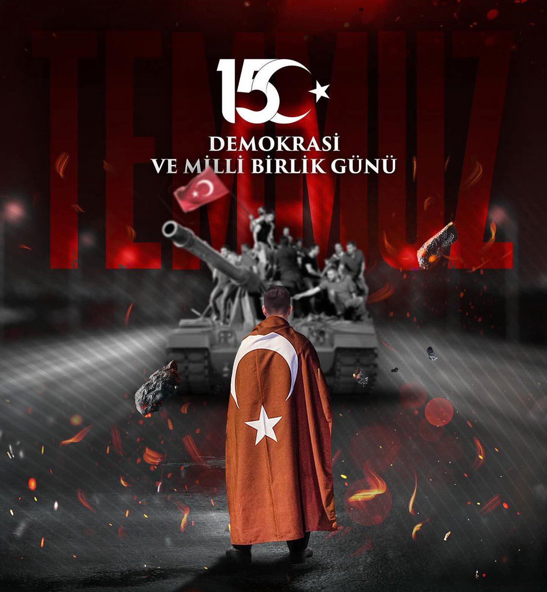 yumukhatice's tweet photo. “15 Temmuz, milletimizin demokrasiye sahip çıkışının adıdır. Şehitlerimizi rahmetle, gazilerimizi minnetle anıyoruz.🇹🇷🇹🇷

#15Temmuz https://t.co/OgZWiuoyWI