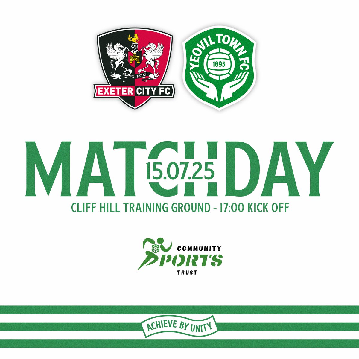 ytfcacademy's tweet image. Matchday! ⚽️
This evening we travel down to Devon and take on Exeter City U18s in a pre-season friendly.
#YTFC 💚