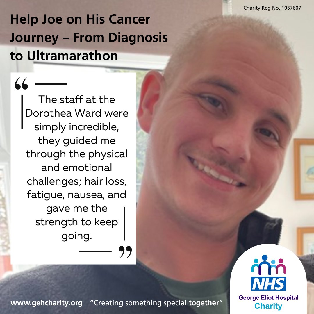 🎗 Help Joe on His Cancer Journey 🎗

At just 30, Joe was diagnosed with Stage 2 Bowel Cancer, just weeks before the birth of his first child. Thanks to the incredible care from the Dorothea Ward at George Eliot Hospital, he’s now in remission and back serving in the British