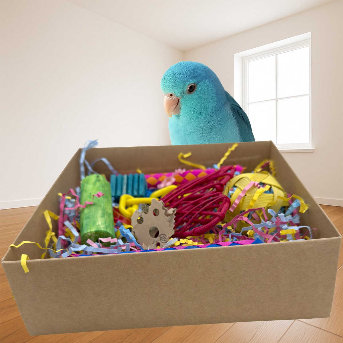 impeckabletoys's tweet image. 🥢 Bamboo Crunch Foraging Box—colorful, crunchy, and perfect for curious birds!
 Natural materials, safe fun, and hours of enrichment.
 impeckablebirdtoys.com/products/3102-… 🐦💚
 #BirdToys #ForagingFun #ImpeckableBirdToys