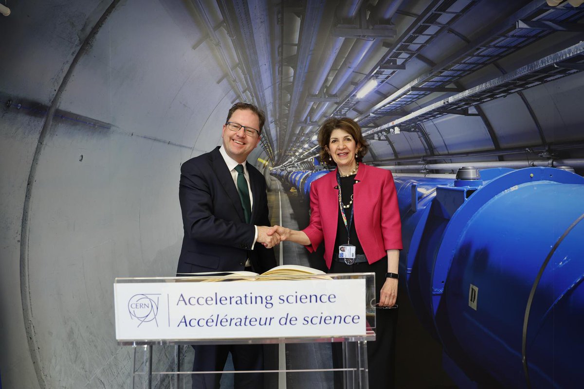 DeptofFHed's tweet image. IRELAND TO JOIN CERN IN AUTUMN
Ireland will join @CERN, the European Organisation for Nuclear Research, as an Associate Member in October after Cabinet today approved the final steps.
🔗gov.ie/en/department-…