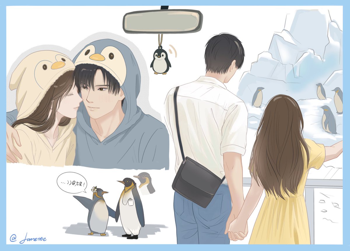 Janette1_1_1's tweet image. 🐧🍐
才过完活动剧情 速摸🥺萌
#zayne #zayneloveanddeepspace #黎深