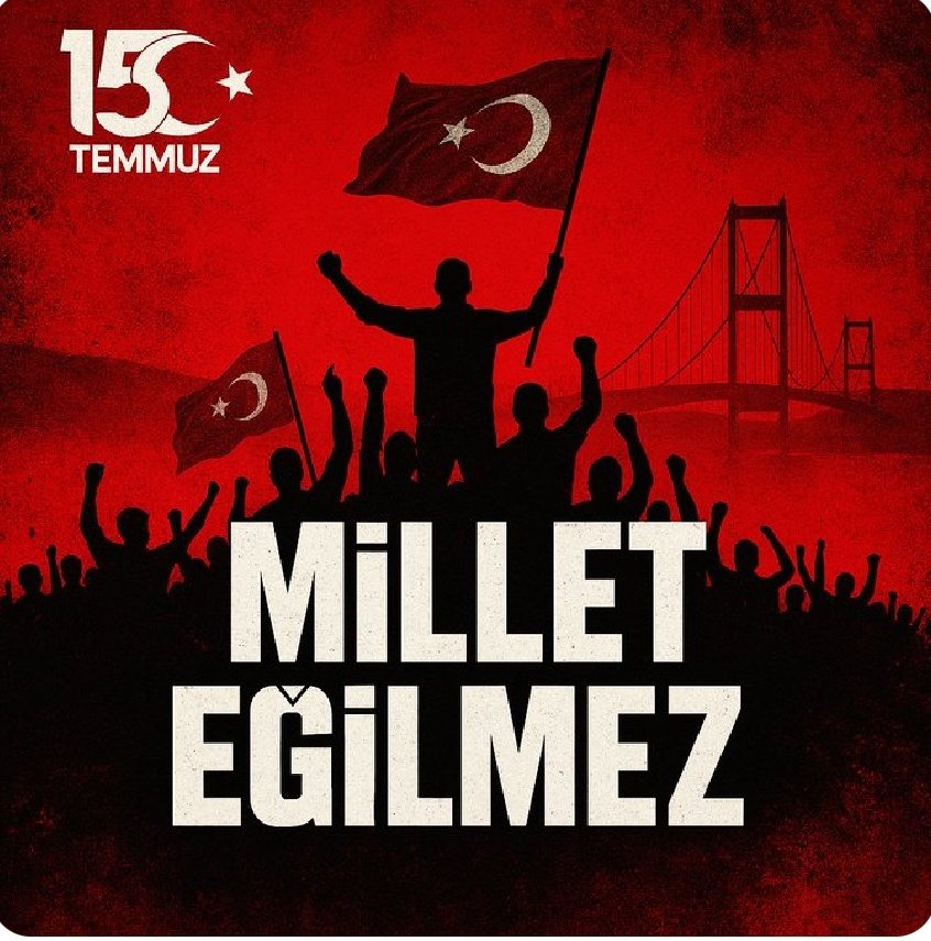 15 temmuz bir milletin baş eğmiyeceğinin canlı delilidir.

Bir o kadarda hüznümüz acimizdir

RABBİM Şehitlerimize rahmet Gazilerimize sağlık nasip eylesin🤲

#15TemmuzDestanı