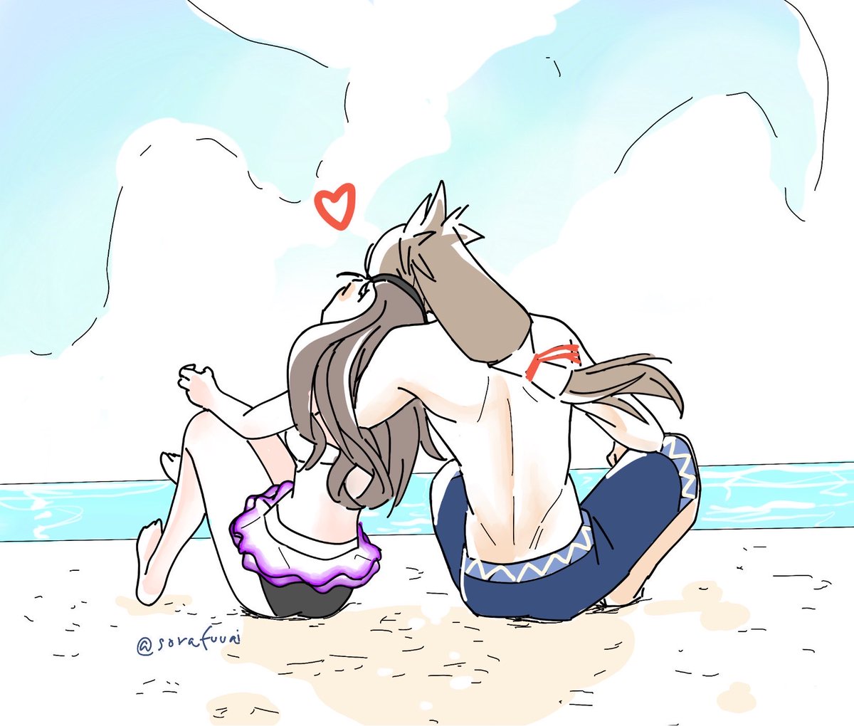 SoraFuuai's tweet image. サンマー ターム☀️