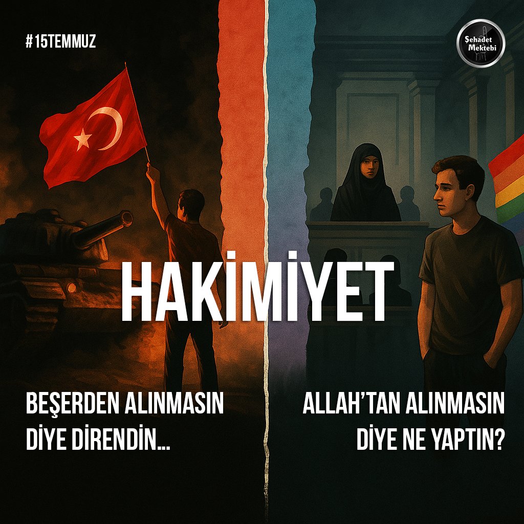 15 Temmuz...

O gece binlerce insan sokağa döküldü…

Allah’ın hükmüne durmaksızın darbe yapılırken
“Gücümüz yetmiyor” denilerek susuluyordu.
Ama mesele demokrasi olunca,
bir gecede sokaklar insanlarla doldu.

15 Temmuz, bu toplumun
İslam’a verdiği değerle
demokrasiye verdiği