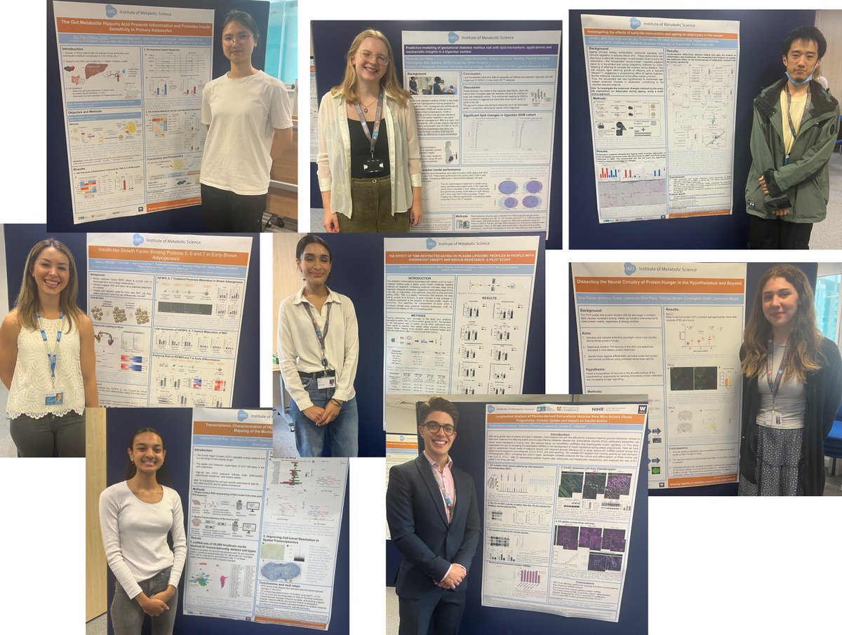 IMS_MRL's tweet image. Fantastic celebration today of our 2024-25 Obesity, Endocrinology & Metabolism Taught MPhil cohort. Posters and pizza - always a winner.
mrl.ims.cam.ac.uk/study-us/taugh…
#MPhil #obesity #metabolism #diabetes