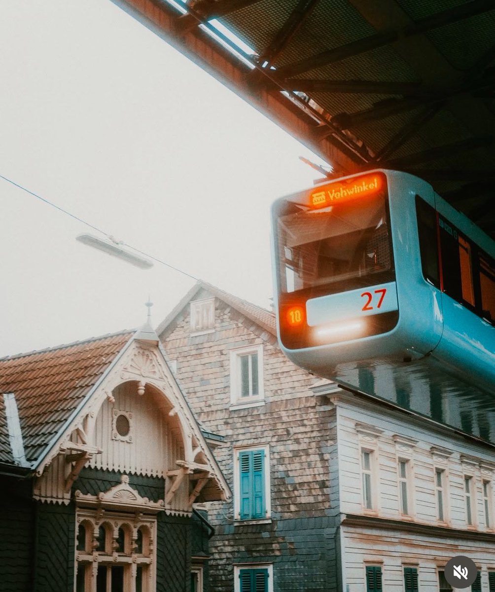 The Wuppertal Schwebebahn is a suspended monorail in Wuppertal, Germany

It is world’s oldest electric suspension railway still in operation - designed by Eugen Langen (1901)
