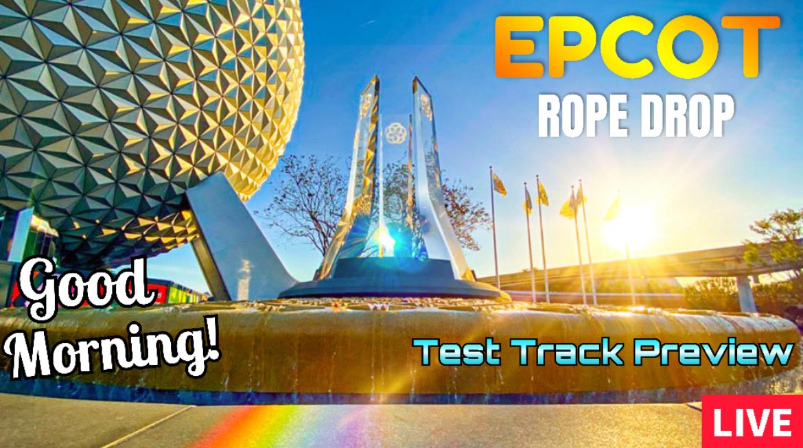 yourWDWguy's tweet photo. Today! Starting at 845am EST!
🔴LIVE: EPCOT! Rope Drop! TEST TRACK PREVIEW! Rides, Shows, Fun Facts! Disney World Live Stream... https://t.co/3j7h2kRZUT via @YouTube #disneyworld #disney #epcot #waltdisneyworld #testtrack #disneyparks #ropedrop #livestream https://t.co/3JjKnqcwYi