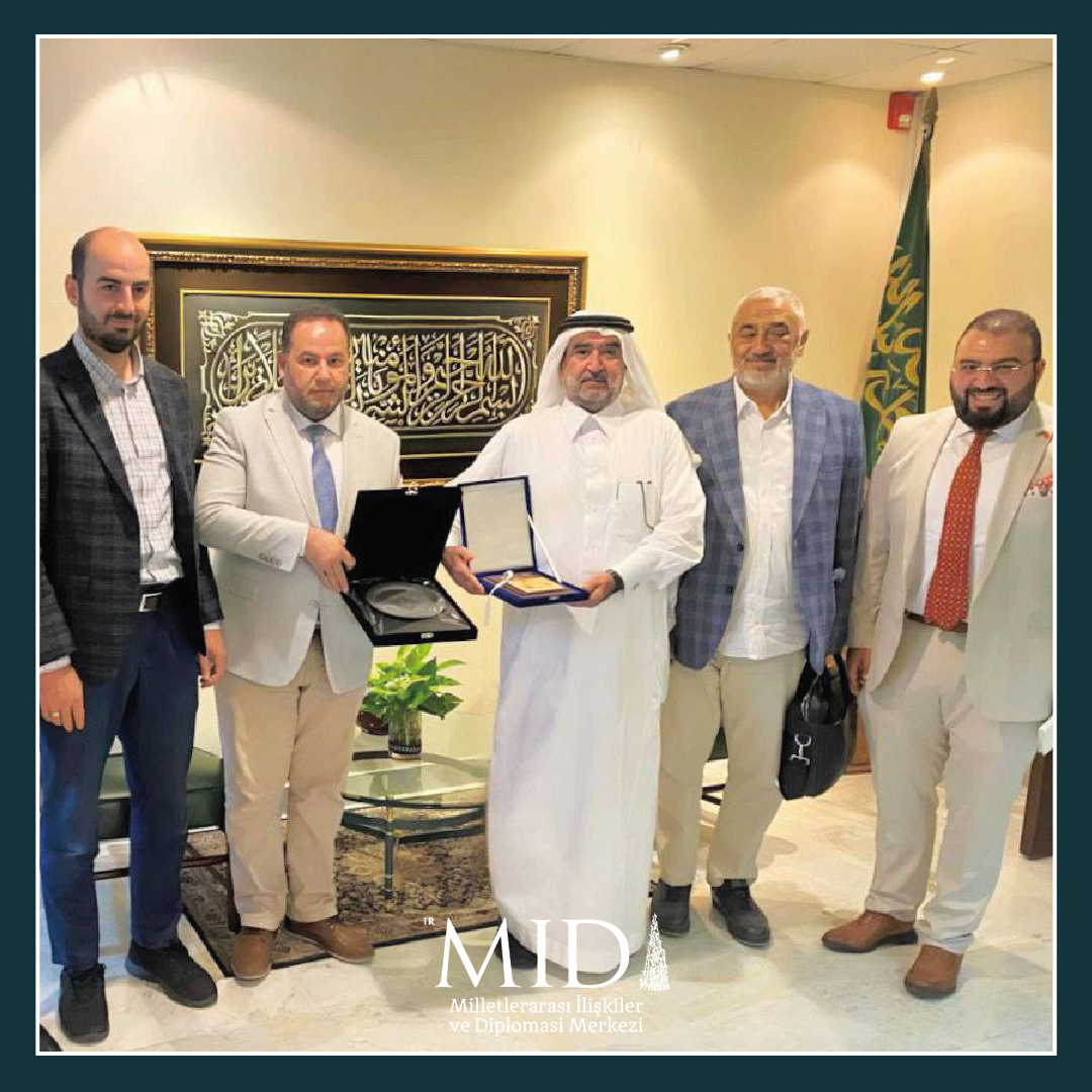 midorgtr's tweet image. MİD heyeti olarak Körfez Araştırma Merkezi Başkanı Sayın Dr. Abdulaziz Al-Sager ile Riyad'da verimli bir toplantı gerçekleştirildi.
MİD ve Körfez Araştırma Merkezi ile bilimsel ve diplomatik iş birliği alanlarında yeni ufuklar açmayı hedefleyen görüşmelerde iki kurum arasında…