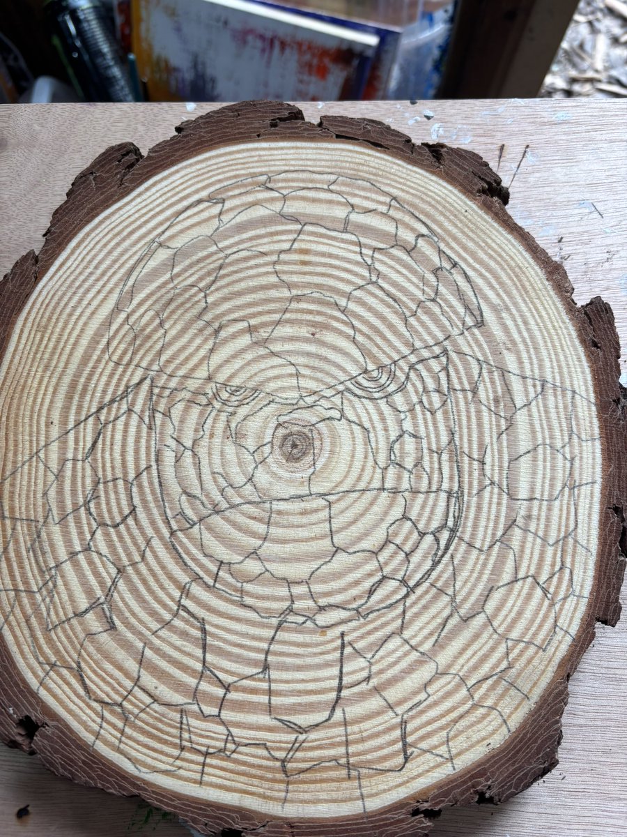 longtallbrett's tweet image. Current project. #pyrographyart #FantasticFour