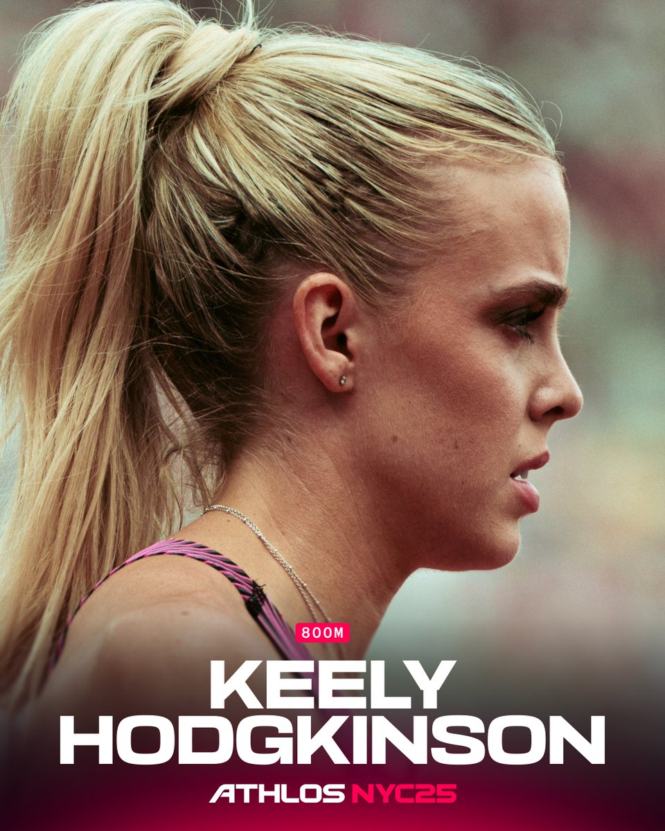 Olympic gold medalist. BBC Sports Personality of the Year. 800M legend.

THE  <a href="/keelyhodgkinson/">KnH</a> is landing at ATHLOS NYC.

Great Britain’s track queen is coming to fight for her crown 👑