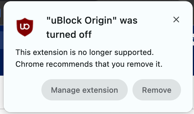 Looks like Chrome 138 is the end of the line.