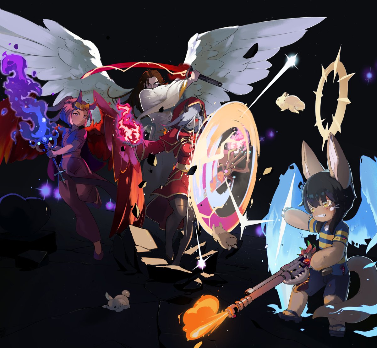 Commission Terraria Calamity, an epic fight against Calamitas, there are many references here, thank you very much!! <a href="/BigGayLewdBun/">Alex The Narehate</a>🐇