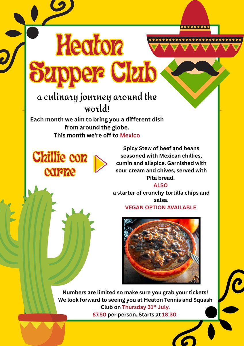 Supper Club - Mexican Night🌵