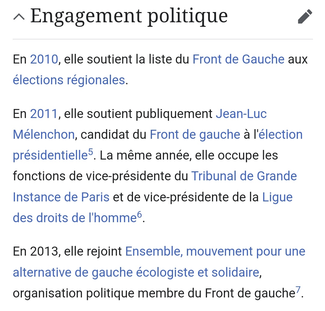 Une juge rouge et foldingue gauchiasse se réjouit de l'arrivée de terroristes du #hamas en France et aimerait que la nouvelle mesure aberrante de reconnaissance automatique de "réfugié politique" pour tous les Gazaouis soit étendue à toute l'Europe.
Va bien te faire foutre.