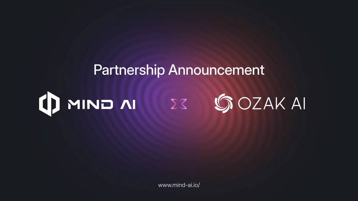 MindAI_io's tweet image. Mind AI x Ozak AI 🤝
We’re teaming up with @OzakAGI to combine their ultra fast 30 ms market forecasts with our sentiment tools, ROA models & private data layer.
This partnership brings next-level, real-time precision to crypto traders, all without compromising on data privacy.