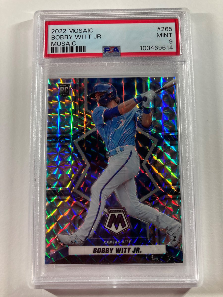 ⚾️ All Star Contest ⚾️

Pick the Winner/Final Score/MVP

First to get all 3 right wins card below

🔥Bobby Witt Jr Mosaic Rookie Card PSA 9

You Must
1. Follow
2. Repost (Not quote)
3. 1 entry each
4. 8 PM est. Deadline to enter